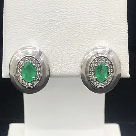 Серьги с английским замком из серебра