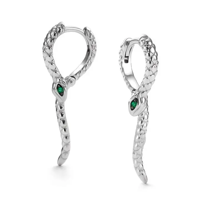 Серьги с английским замком из серебра