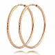 Серьги конго из красного золота без вставок