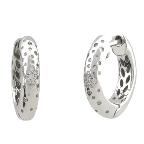 Серьги с английским замком из серебра