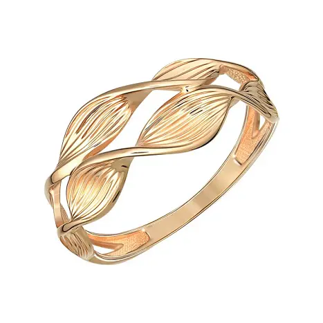 Кольцо декоративное из красного золота
