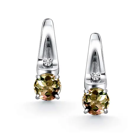 Серьги с английским замком из серебра