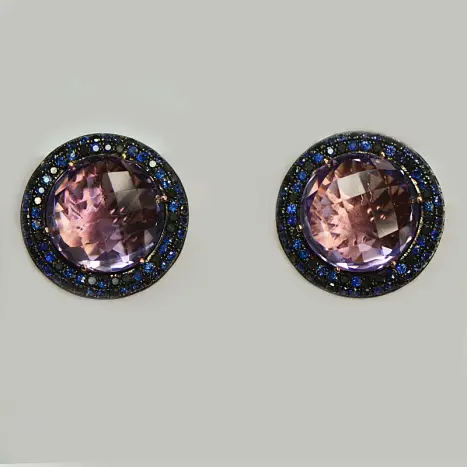 Серьги с английским замком из красного золота