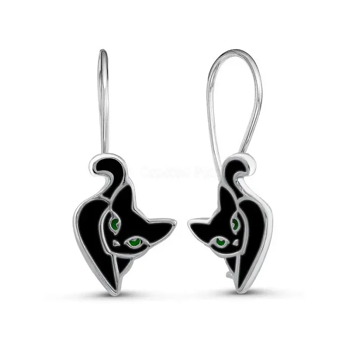 Серьги детские из серебра вид 1