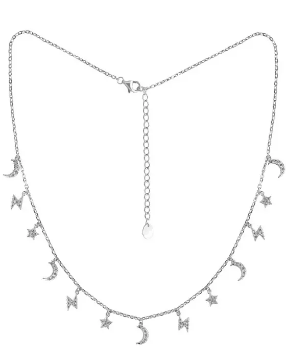 Цепь колье из серебра