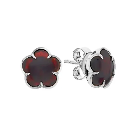 Серьги пуссеты из серебра