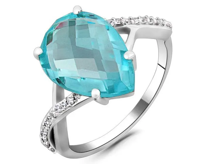 Кольцо декоративное из серебра