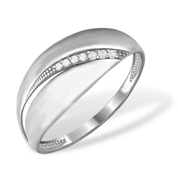 Кольцо декоративное из серебра