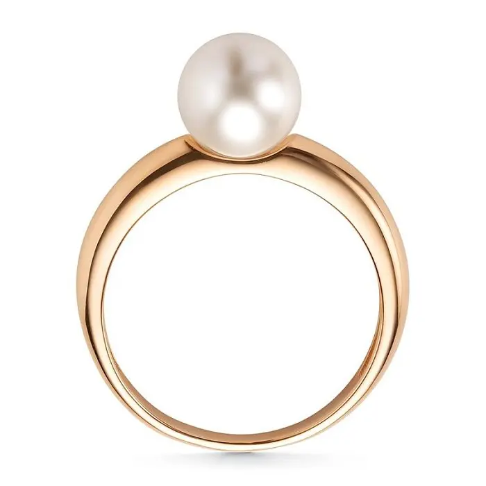 Кольцо декоративное из красного золота