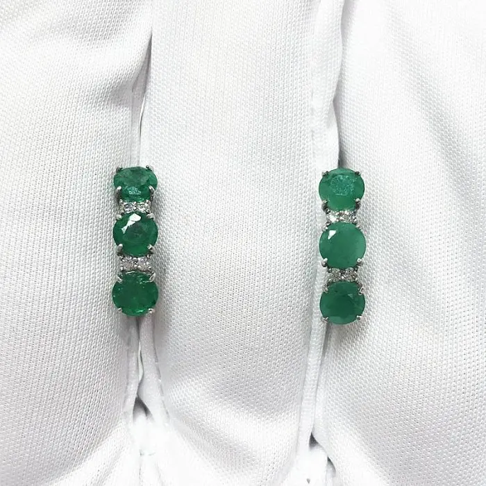 Серьги с английским замком из серебра