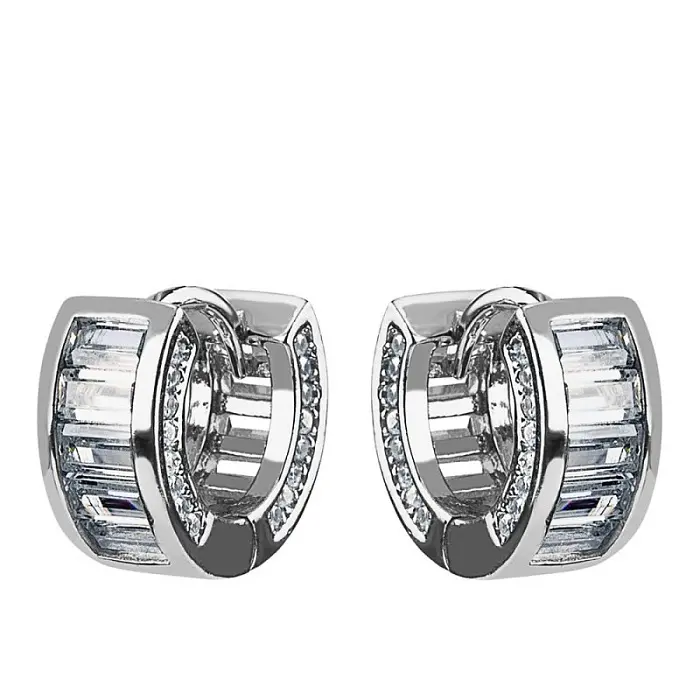 Серьги конго из серебра