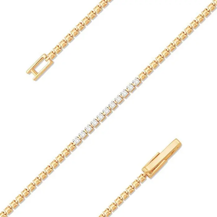 Браслет декоративный из комбинированного золота