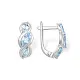 Серьги с английским замком из серебра