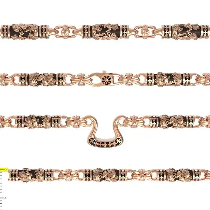 Цепь из красного золота