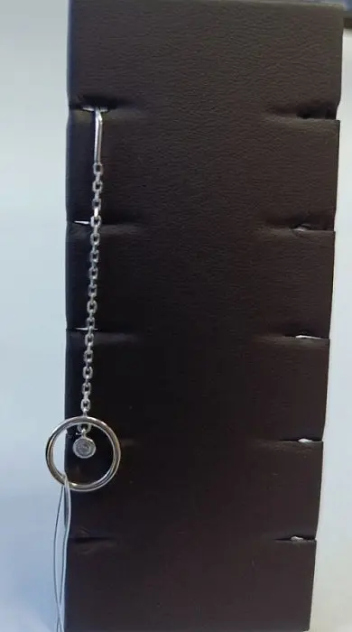 Серьги цепочки из серебра