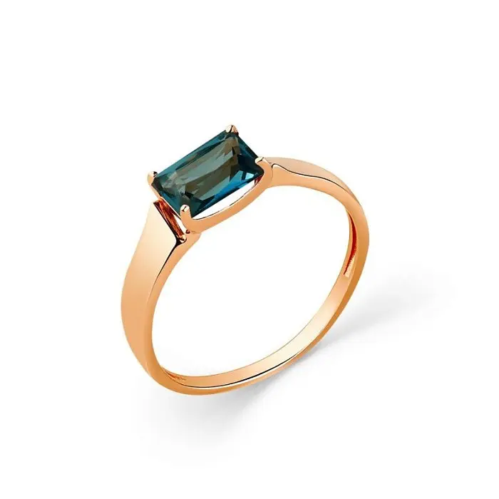 Кольцо декоративное из красного золота