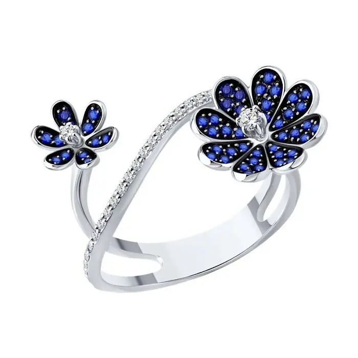 Кольцо декоративное из белого золота Кольцо декоративное из белого золота