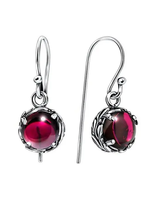 Серьги петельки из серебра