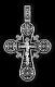 Подвеска крест из серебра