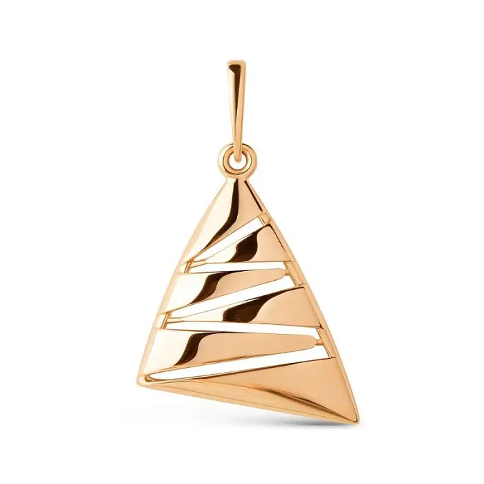 Подвеска декоративная из красного золота