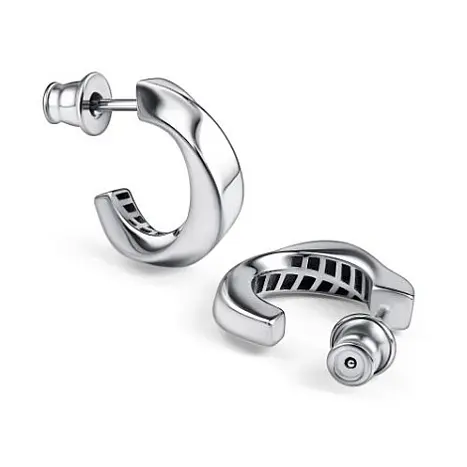 Серьги пуссеты из серебра