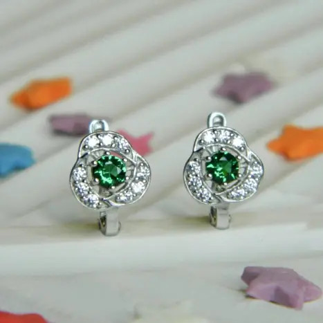Серьги детские из серебра