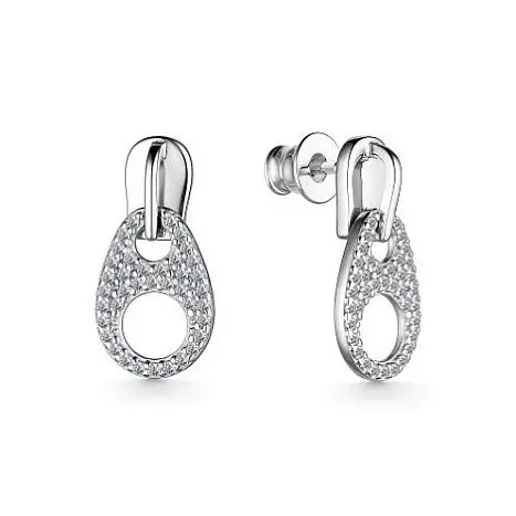 Серьги пуссеты из серебра