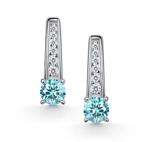 Серьги с английским замком из серебра