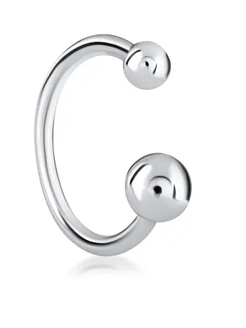 Серьги конго из серебра