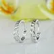 Серьги с английским замком из серебра