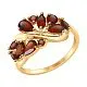 Кольцо декоративное из красного золота