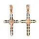 Подвеска крест из красного золота
