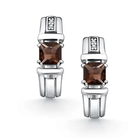 Серьги с английским замком из серебра