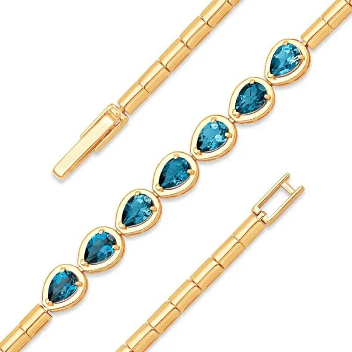 Браслет декоративный из красного золота