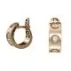 Серьги с английским замком из комбинированного золота