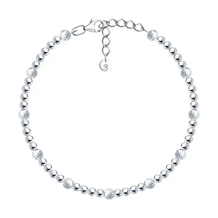 Браслет декоративный из серебра