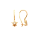 Серьги детские из красного золота