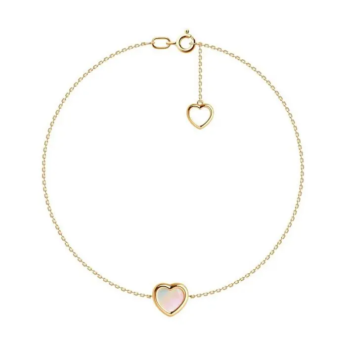 Браслет декоративный из красного золота