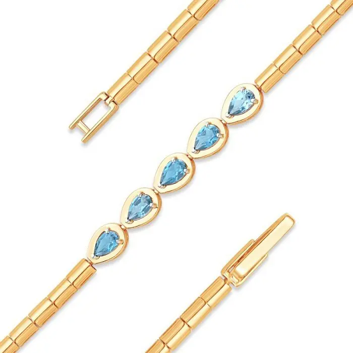 Браслет декоративный из красного золота