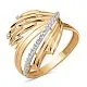 Кольцо декоративное из красного золота