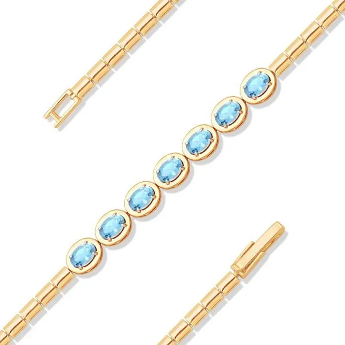 Браслет декоративный из красного золота