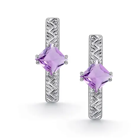 Серьги с английским замком из серебра