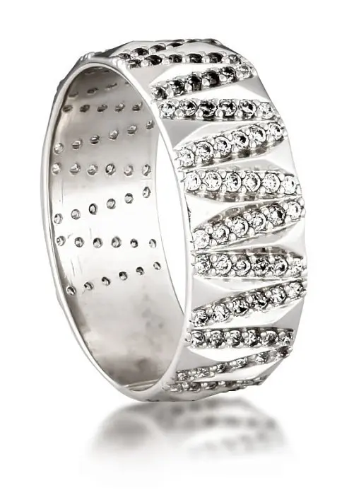 Кольцо декоративное из серебра