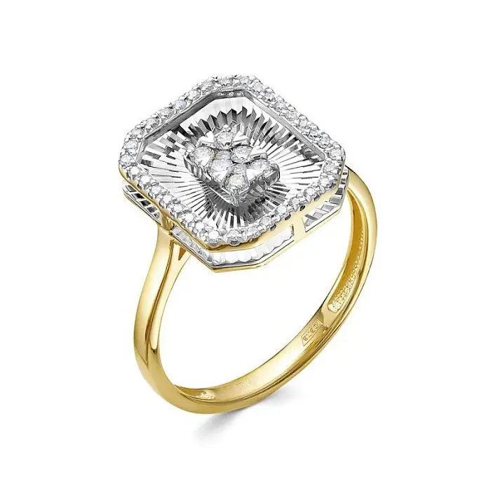 Кольцо декоративное из желтого золота