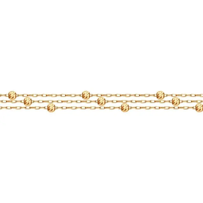 Браслет декоративный из красного золота