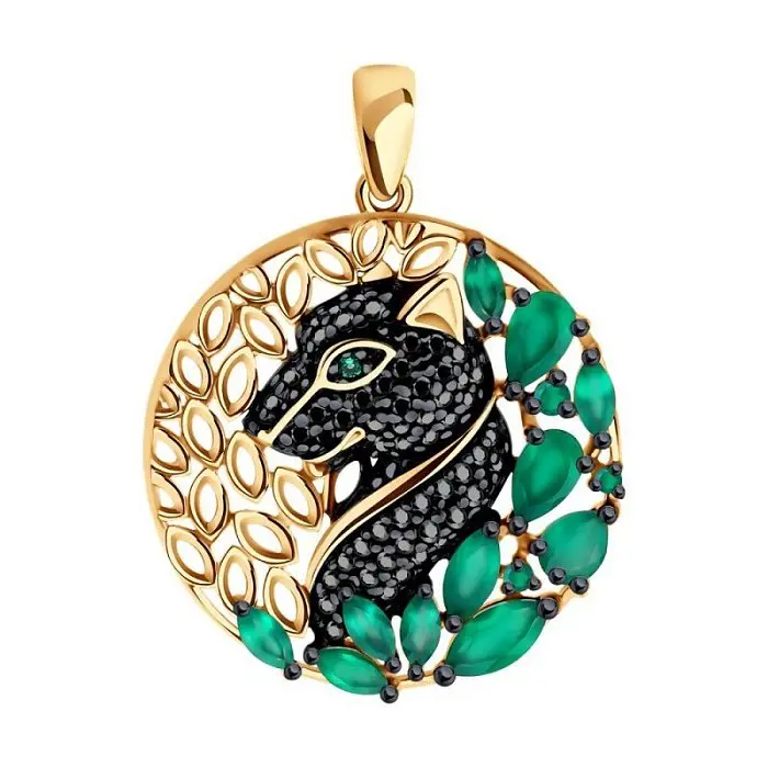 Подвеска декоративная из позолоты