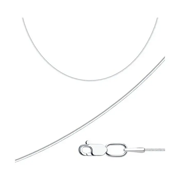 Цепь из серебра без вставок