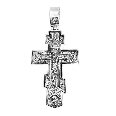 Подвеска крест из серебра