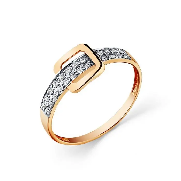 Кольцо декоративное из красного золота