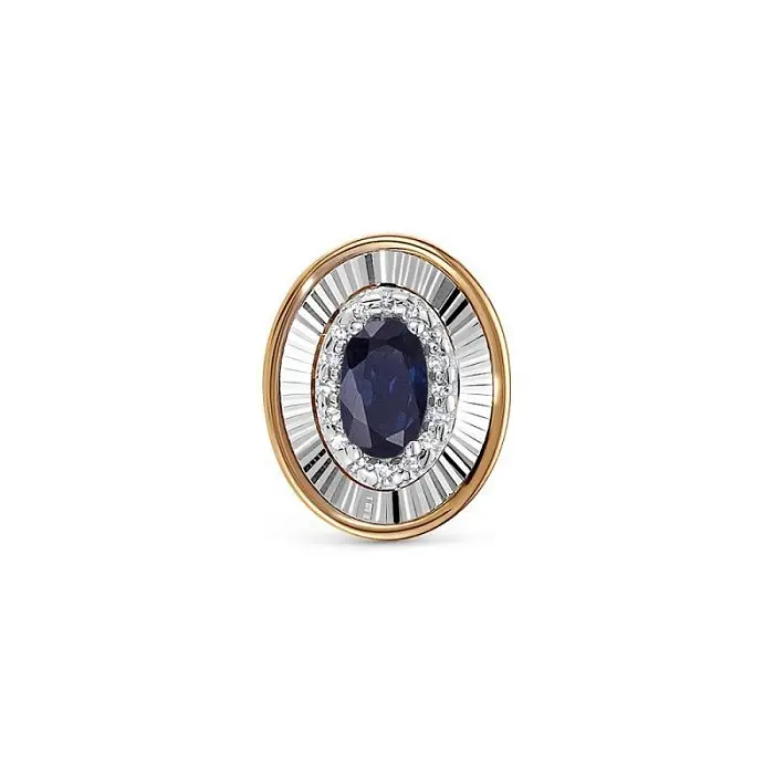 Подвеска бегунок из комбинированного золота